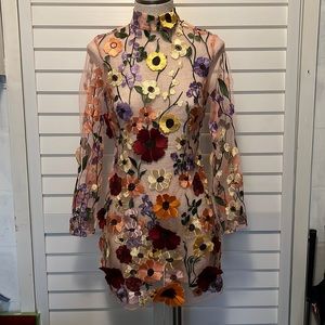 Flora Flower Mini Dress